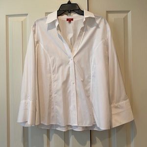 Talbots white crisp button down women’s petite